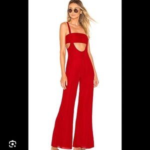 House Of Harlow × Revolve Morin Jumpsuit Red size S